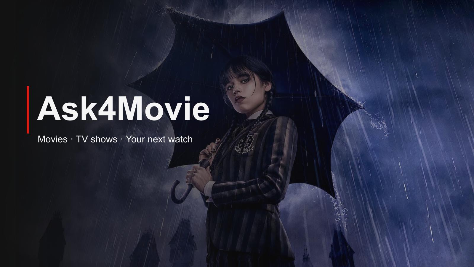Ask4Movie movies and TV with Wednesday artwork